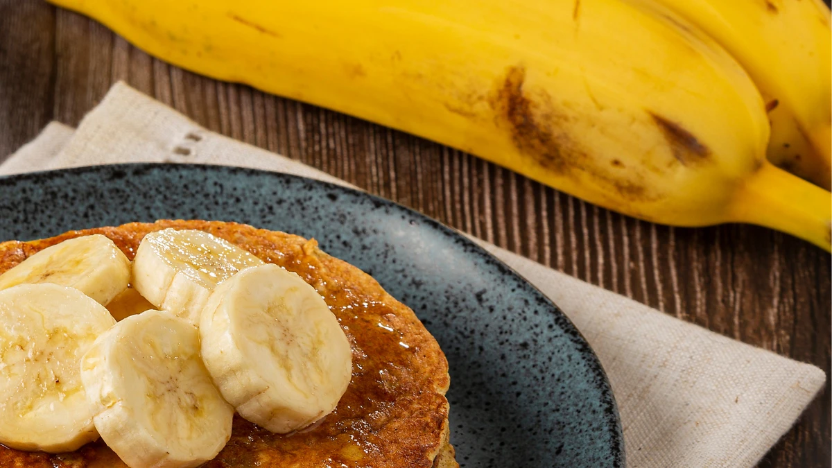 panqueca de banana com aveia